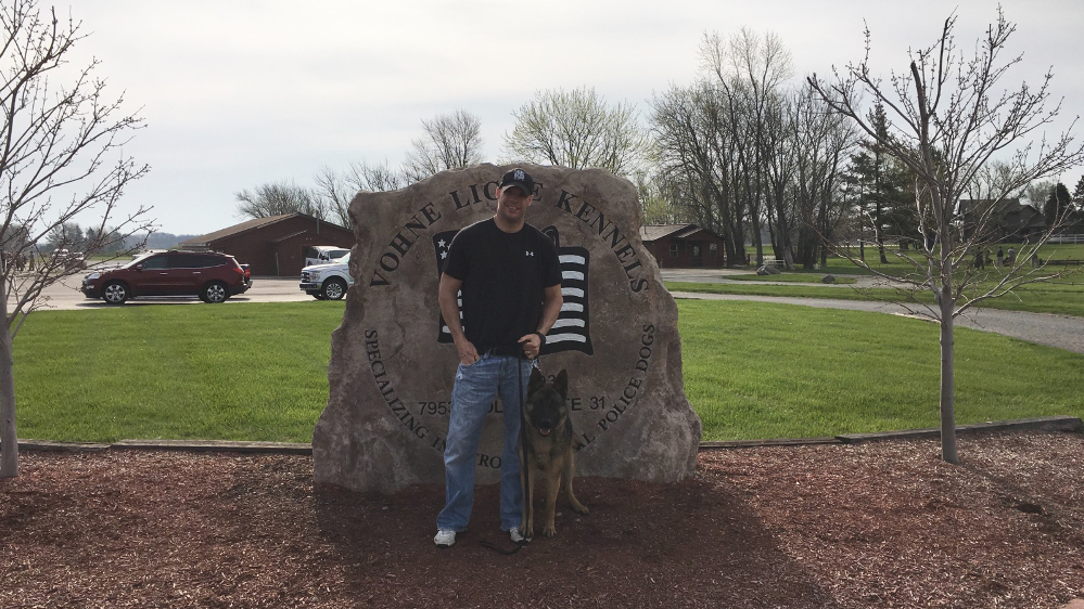 Durham Regional Police Ontario and K9 Scar (Onar)